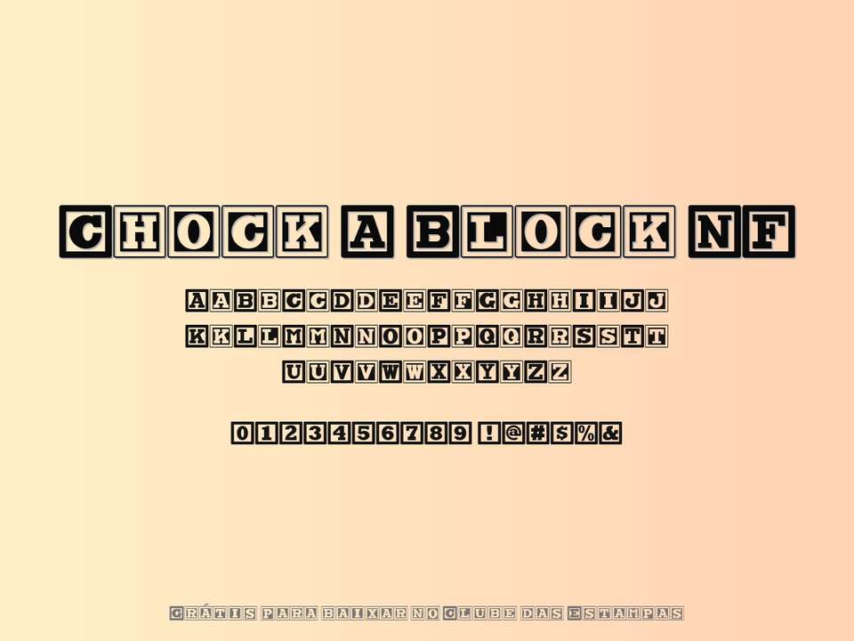 Fonte Chock A Block Nf Grátis Para Baixar