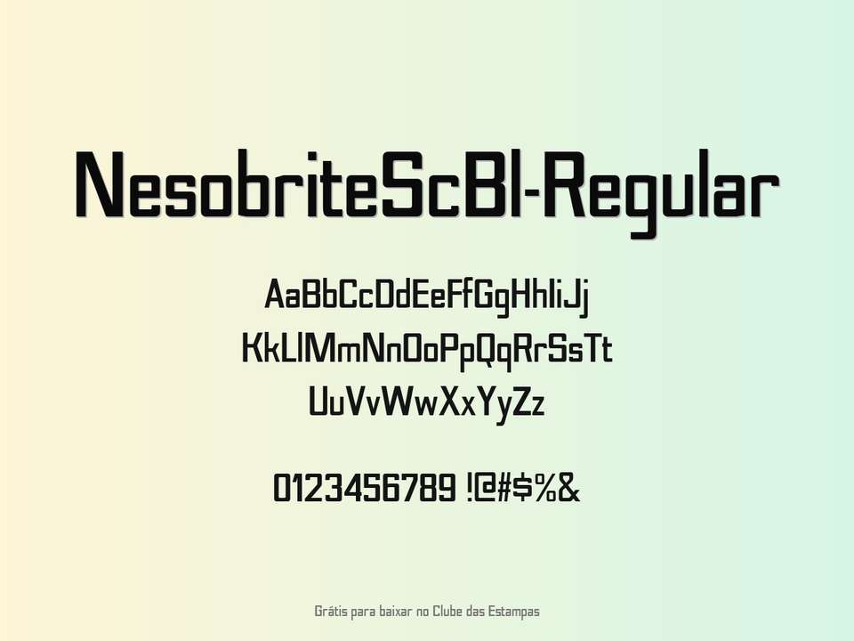 Fonte Nesobritescbl Regular Grátis Para Baixar
