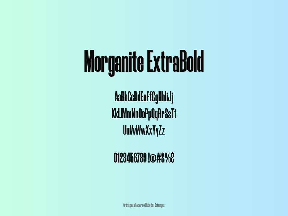 Fonte Morganite Extrabold Grátis Para Baixar