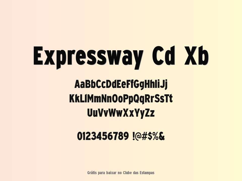 Fonte Expressway Cd Xb Grátis Para Baixar
