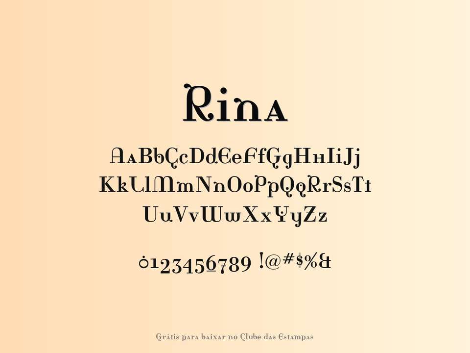 Fonte Rina Grátis Para Baixar