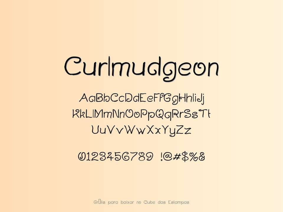Fonte Curlmudgeon Grátis Para Baixar