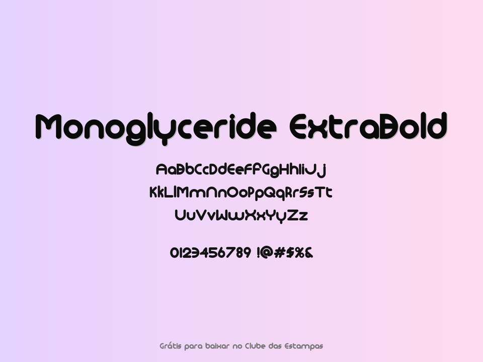 Fonte Monoglyceride Extrabold Grátis Para Baixar