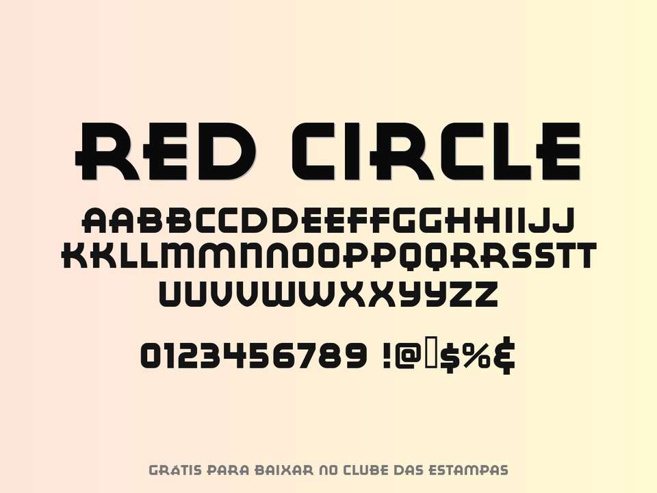 Fonte Red Circle Grátis Para Baixar