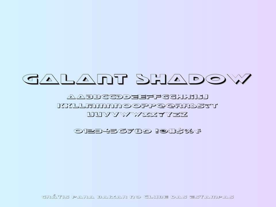 Fonte Galant Shadow Grátis Para Baixar
