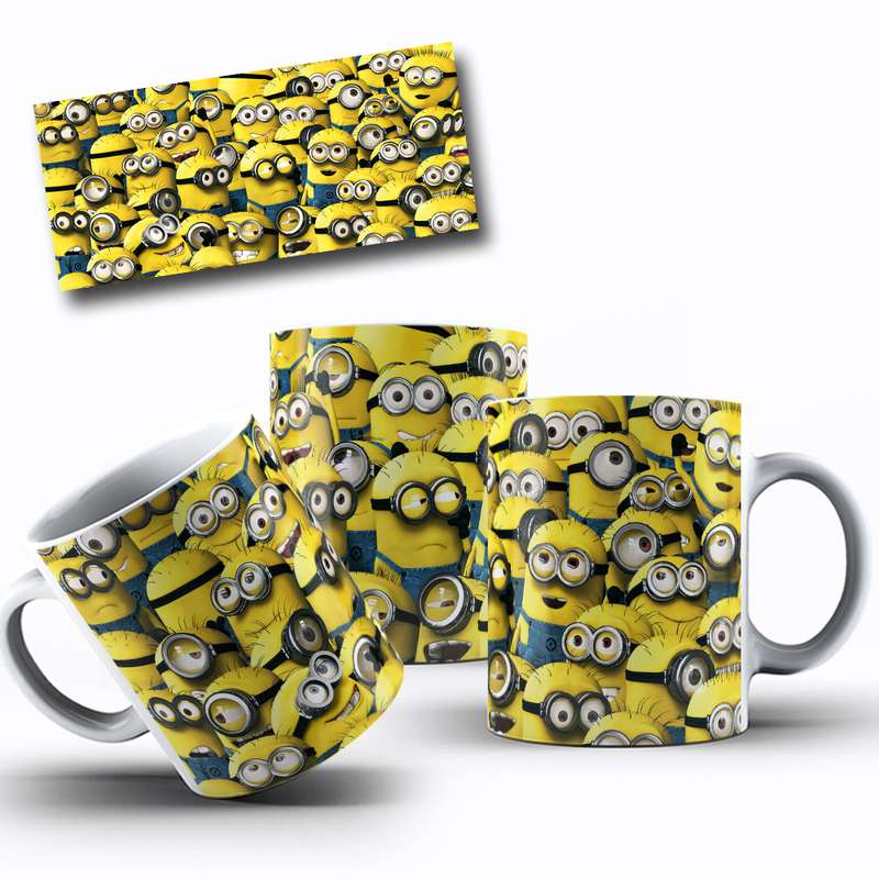 Arte Para Caneca Minions Personagens Cartoon 30
