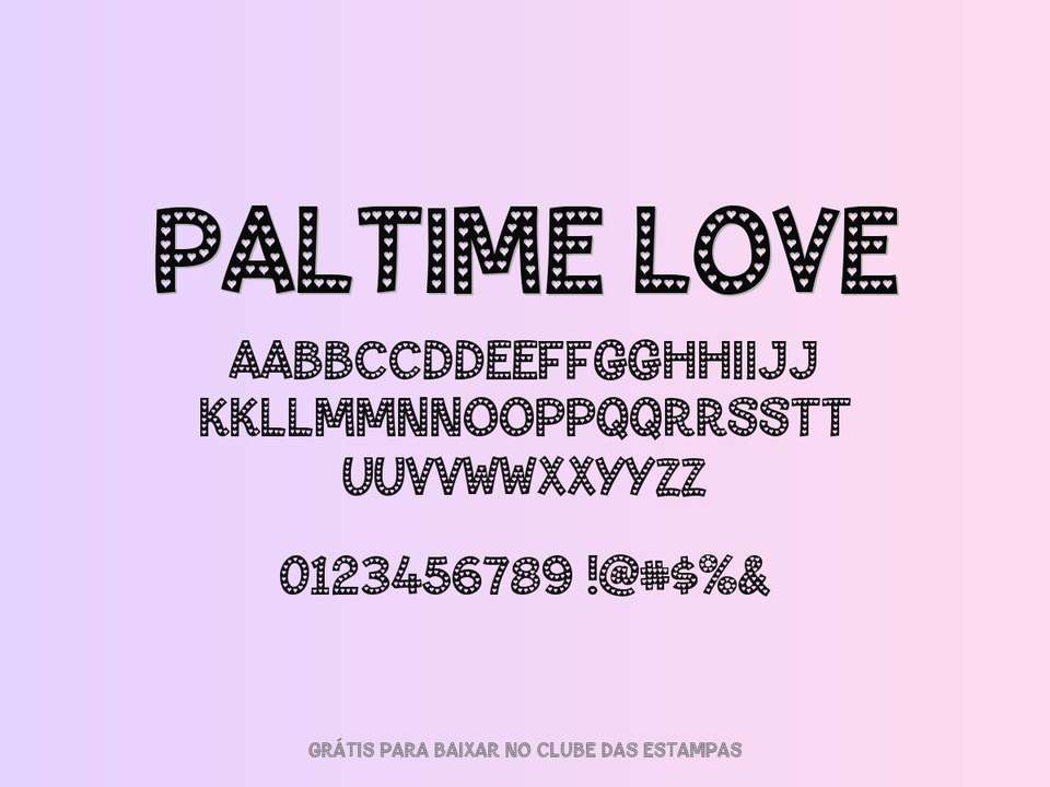 Fonte Paltime Love Grátis Para Baixar