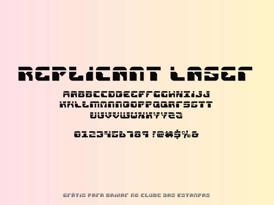 Fonte Replicant Laser Grátis Para Baixar