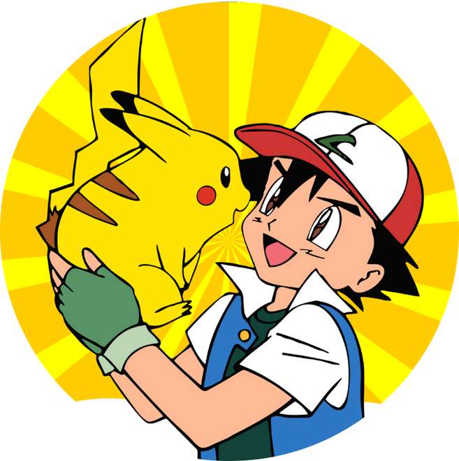 Desenho Animado De Ash E Pikachu Anime Png Arte Para Caneca Grátis Pra Baixar