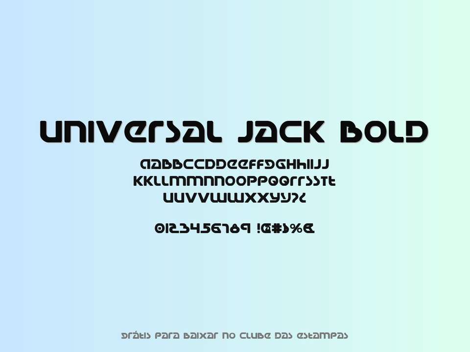 Fonte Universal Jack Bold Grátis Para Baixar