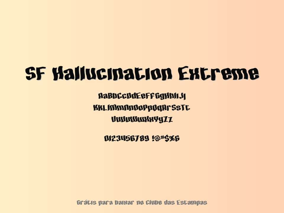 Fonte Sf Hallucination Extreme Grátis Para Baixar