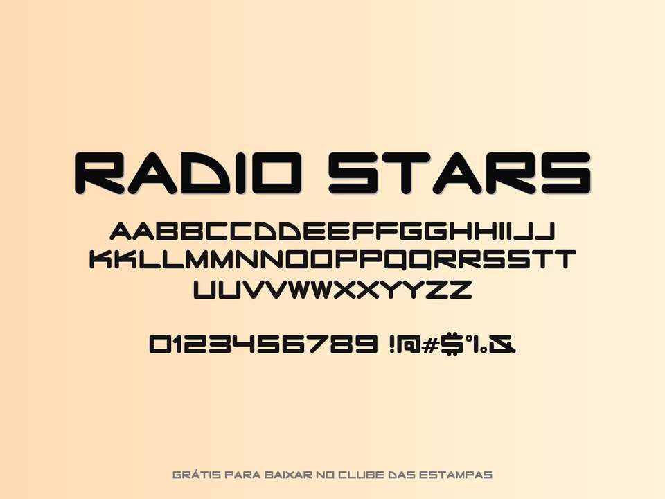 Fonte Radio Stars Grátis Para Baixar