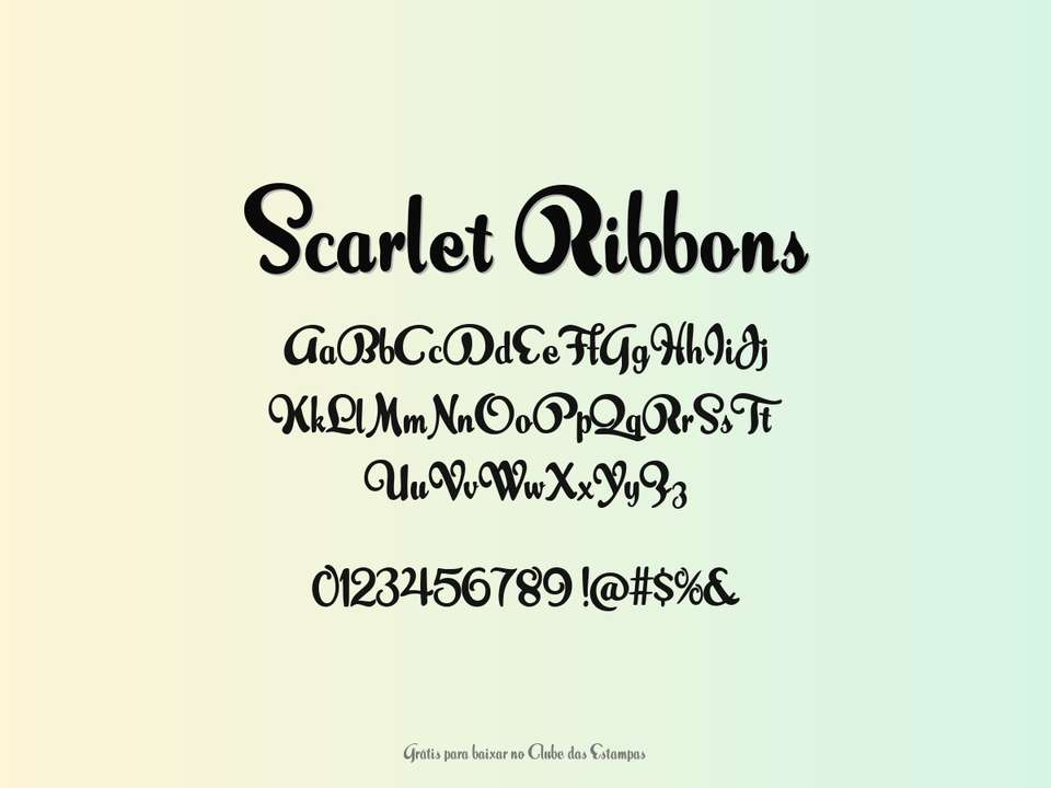 Fonte Scarlet Ribbons Grátis Para Baixar