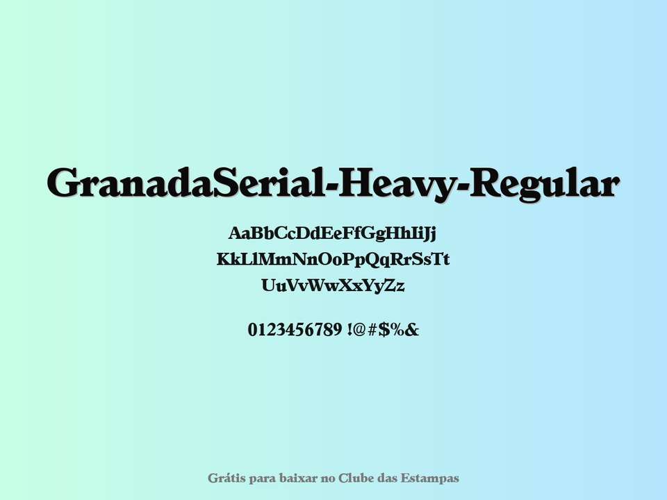 Fonte Granadaserial Heavy Regular Grátis Para Baixar