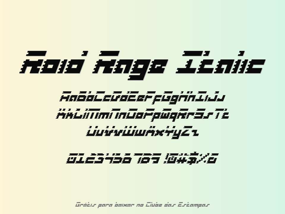Fonte Roid Rage Italic Grátis Para Baixar