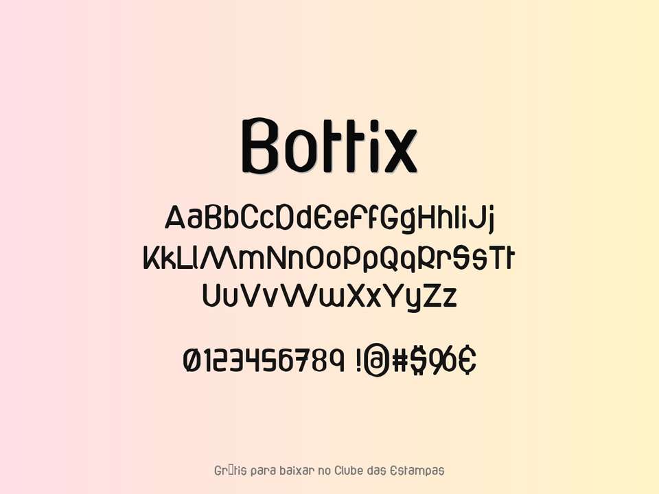 Fonte Bottix Grátis Para Baixar