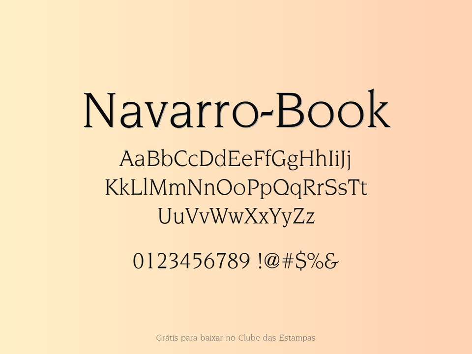 Fonte Navarro Book Grátis Para Baixar