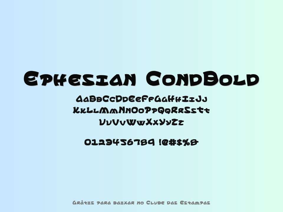 Fonte Ephesian Condbold Grátis Para Baixar