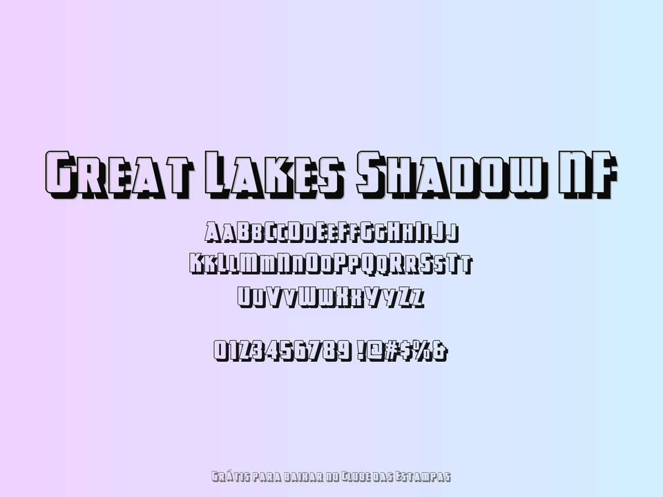 Fonte Great Lakes Shadow Nf Grátis Para Baixar
