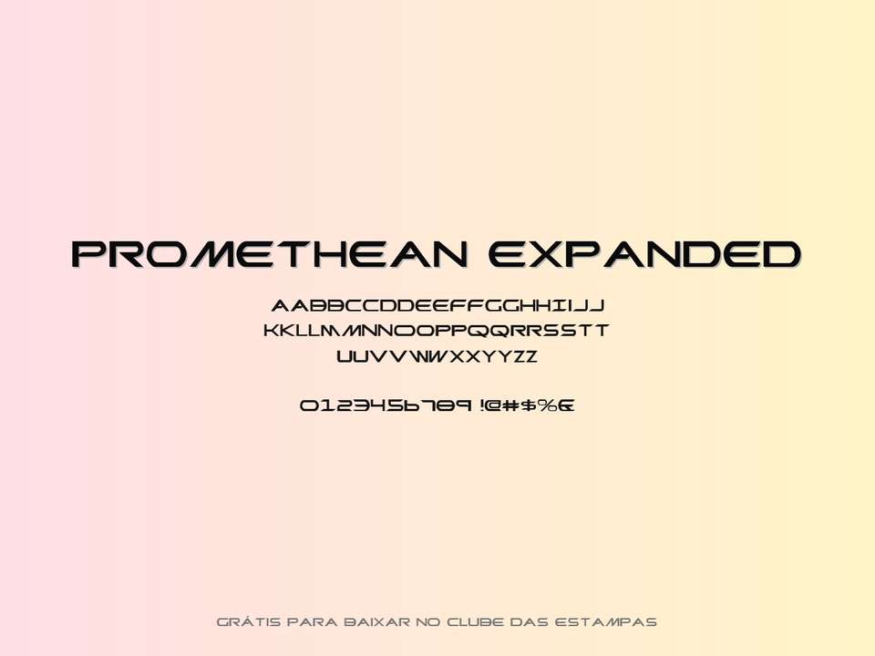 Fonte Promethean Expanded Grátis Para Baixar