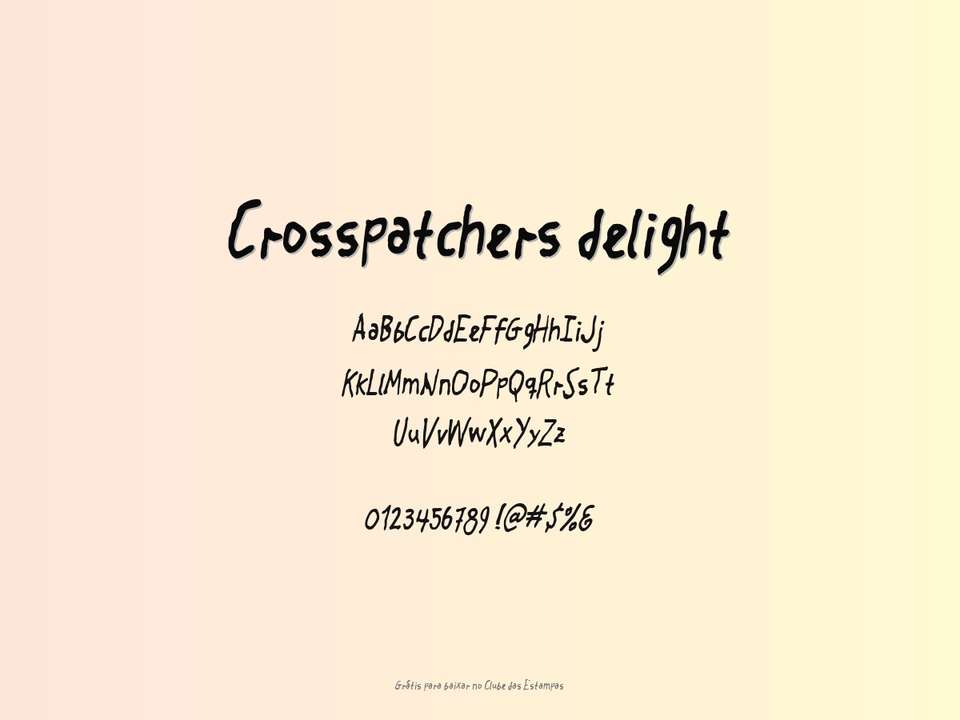 Fonte Crosspatchers Delight Grátis Para Baixar