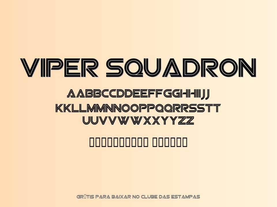 Fonte Viper Squadron Grátis Para Baixar