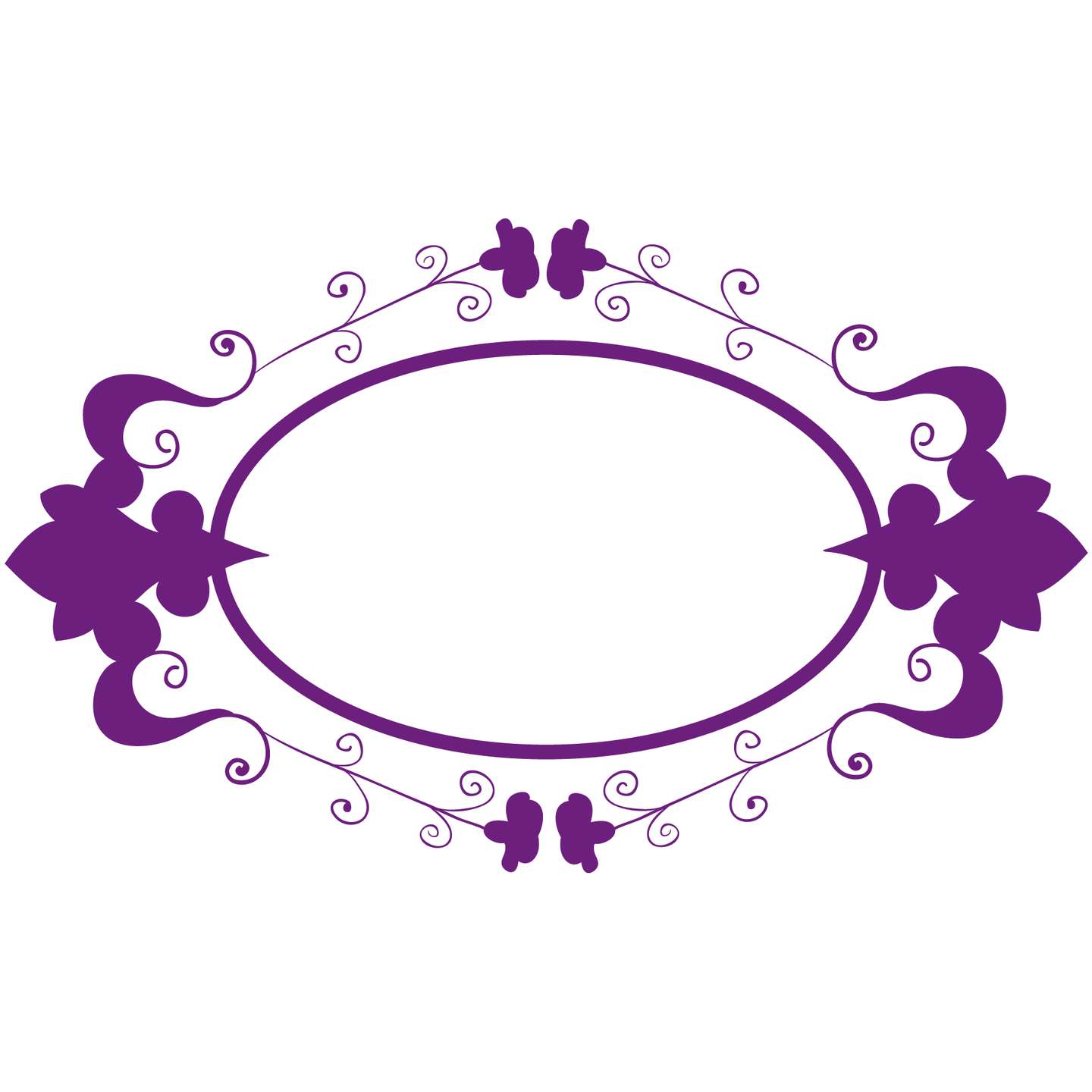 Moldura Ornamentada Púrpura Decoração Png Grátis Para Baixar