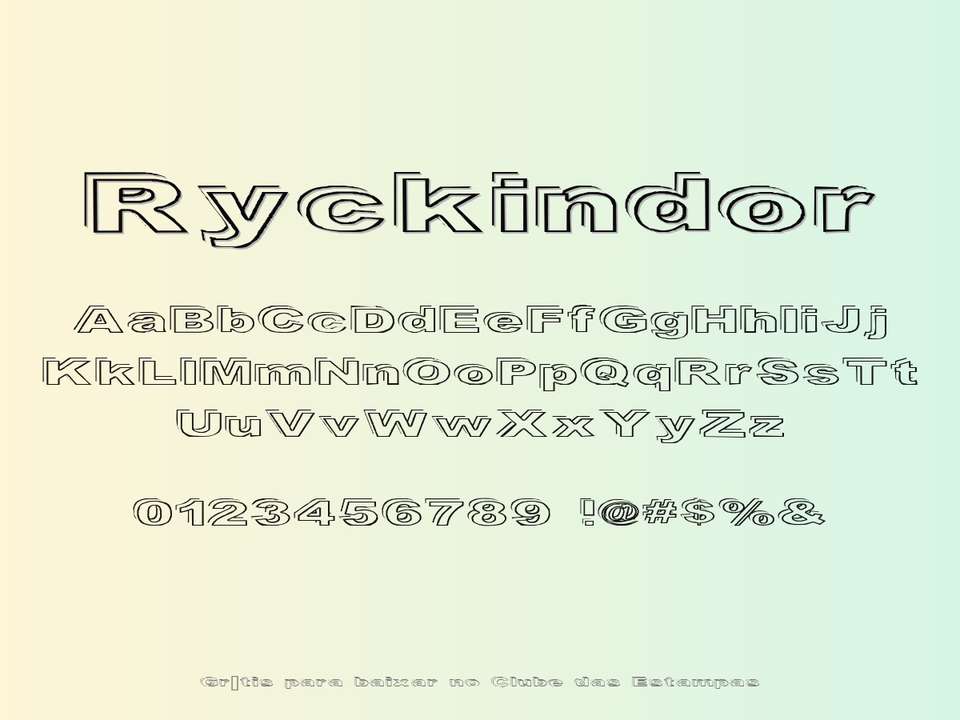 Fonte Ryckindor Grátis Para Baixar
