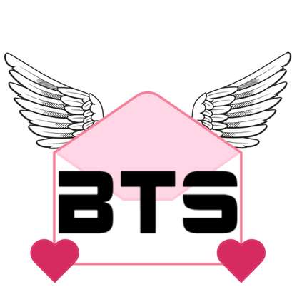 Mensagem Wings Bts Coração Rosa Música Png Grátis Para Baixar