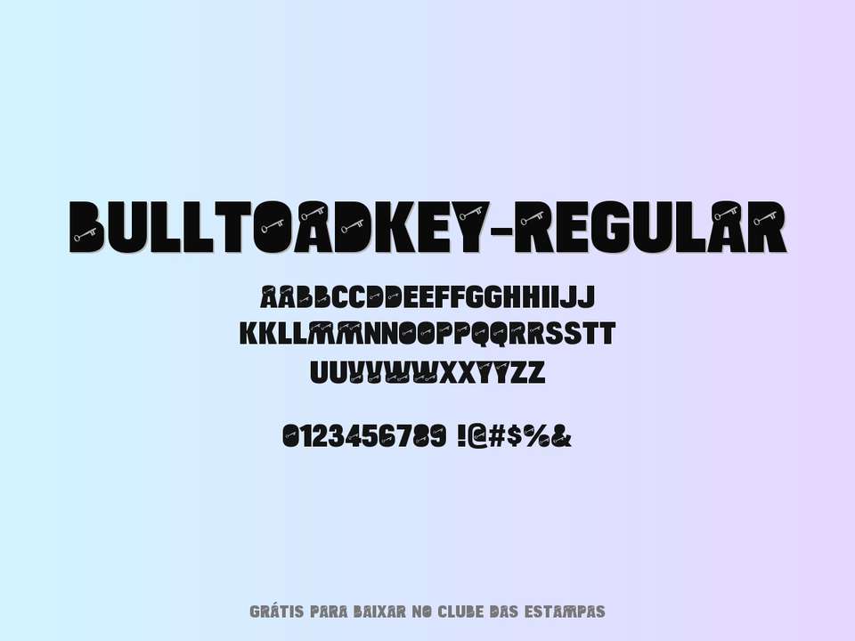 Fonte Bulltoadkey Regular Grátis Para Baixar