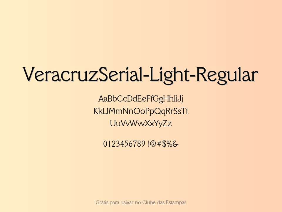 Fonte Veracruzserial Light Regular Grátis Para Baixar