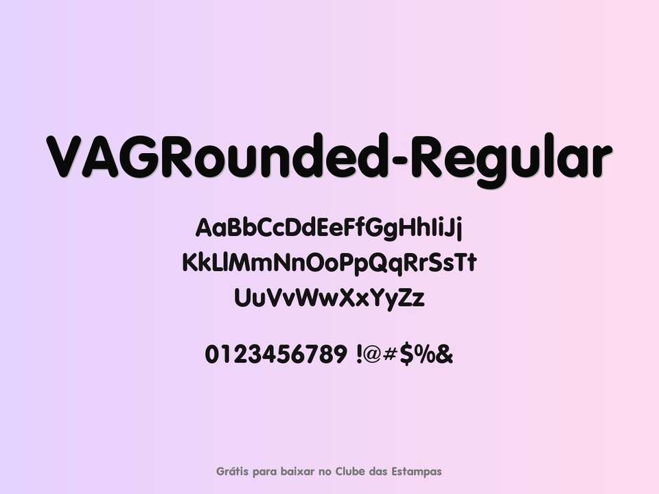 Fonte Vagrounded Regular Grátis Para Baixar