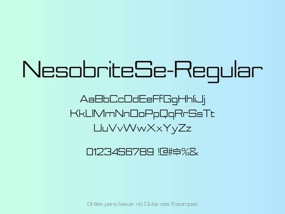 Fonte Nesobritese Regular Grátis Para Baixar