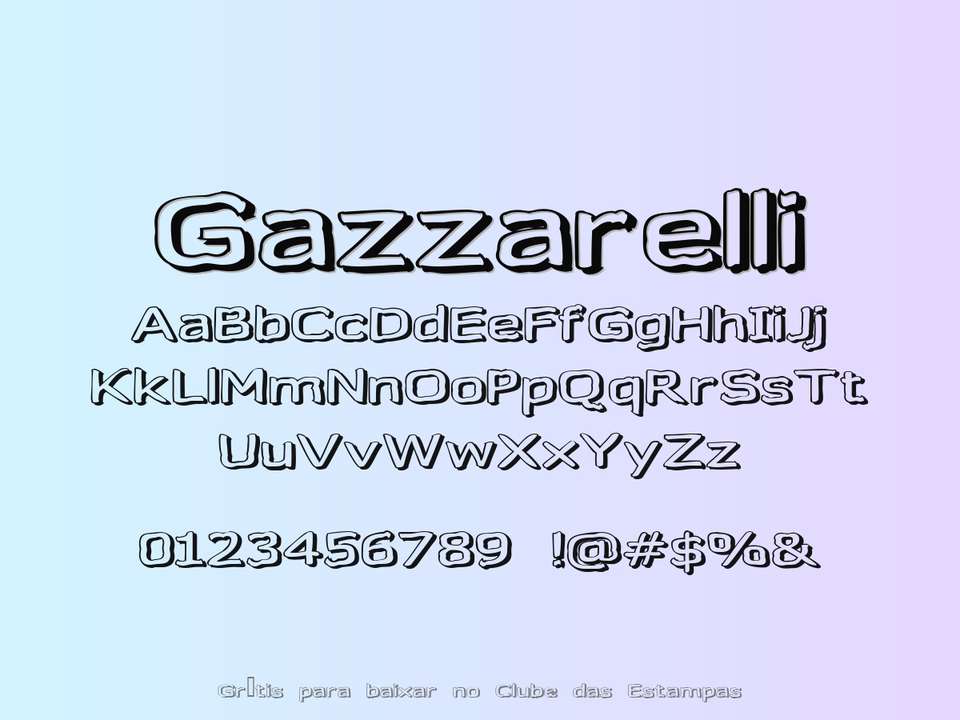 Fonte Gazzarelli Grátis Para Baixar
