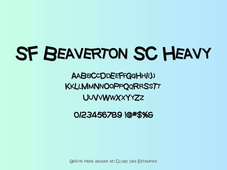 Fonte Sf Beaverton Sc Heavy Grátis Para Baixar