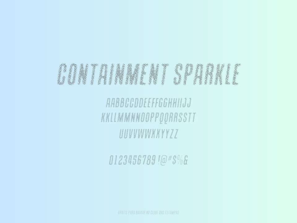 Fonte Containment Sparkle Grátis Para Baixar