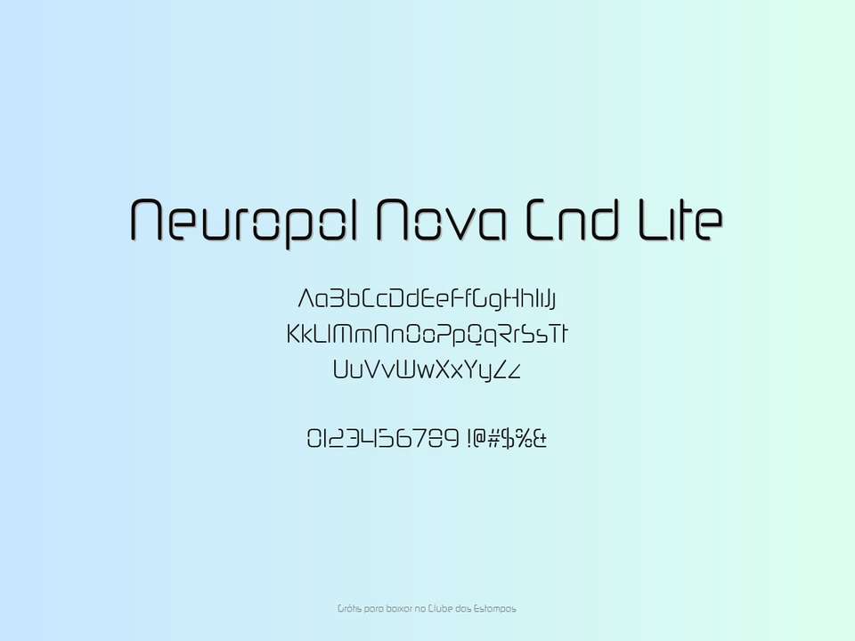 Fonte Neuropol Nova Cnd Lite Grátis Para Baixar