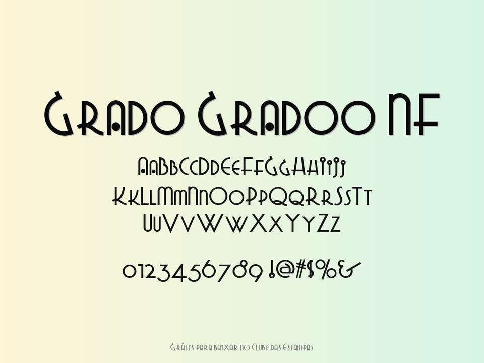 Fonte Grado Gradoo Nf Grátis Para Baixar