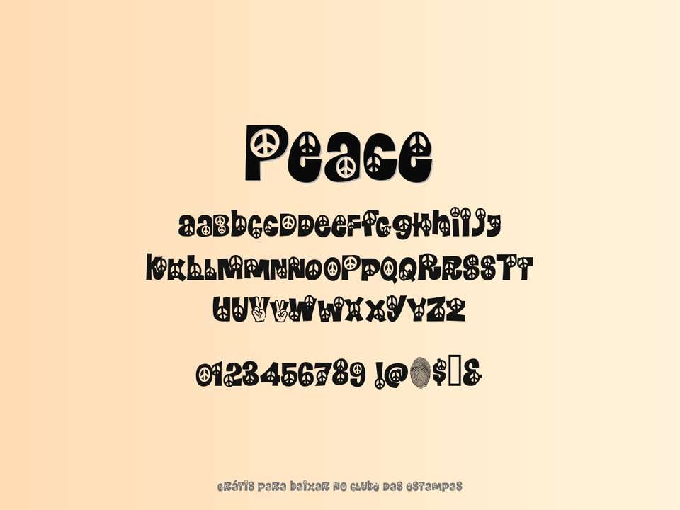 Fonte Peace Grátis Para Baixar