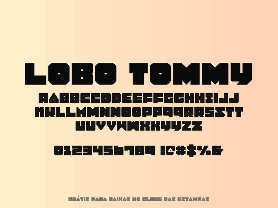 Fonte Lobo Tommy Grátis Para Baixar