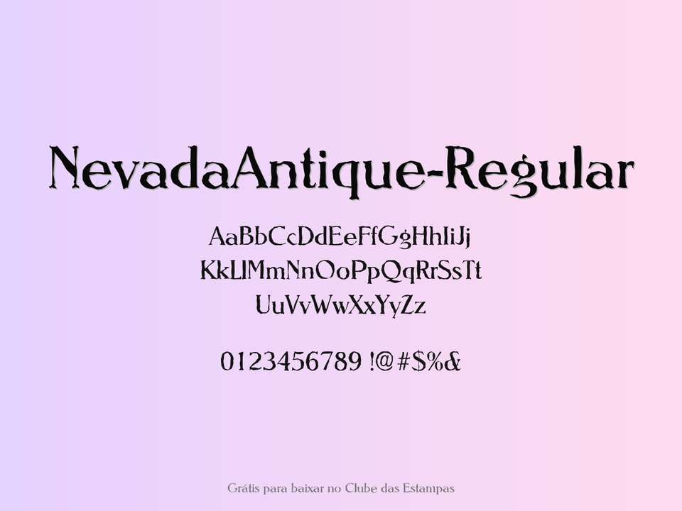 Fonte Nevadaantique Regular Grátis Para Baixar