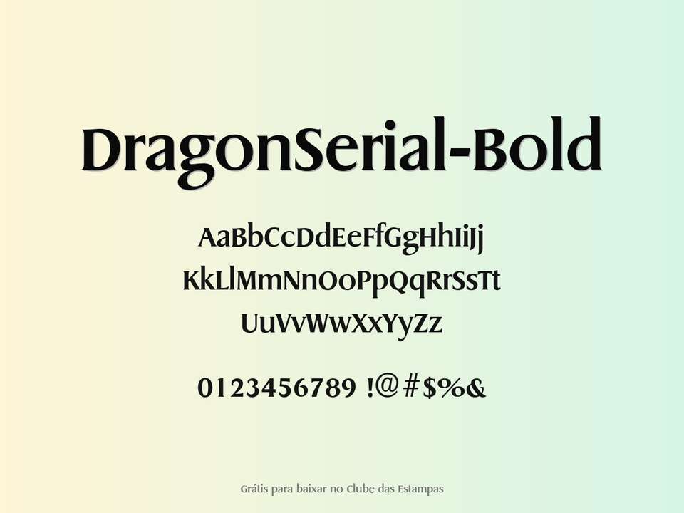 Fonte Dragonserial Bold Grátis Para Baixar