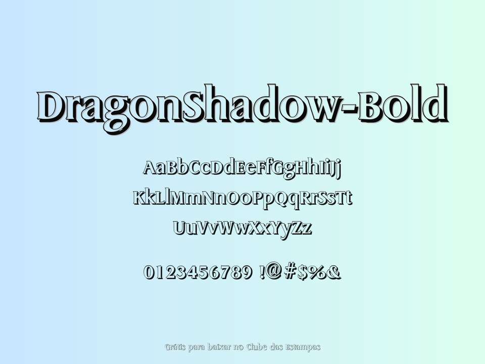 Fonte Dragonshadow Bold Grátis Para Baixar