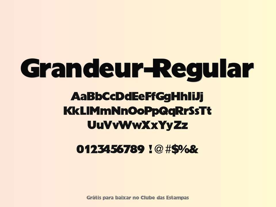 Fonte Grandeur Regular Grátis Para Baixar