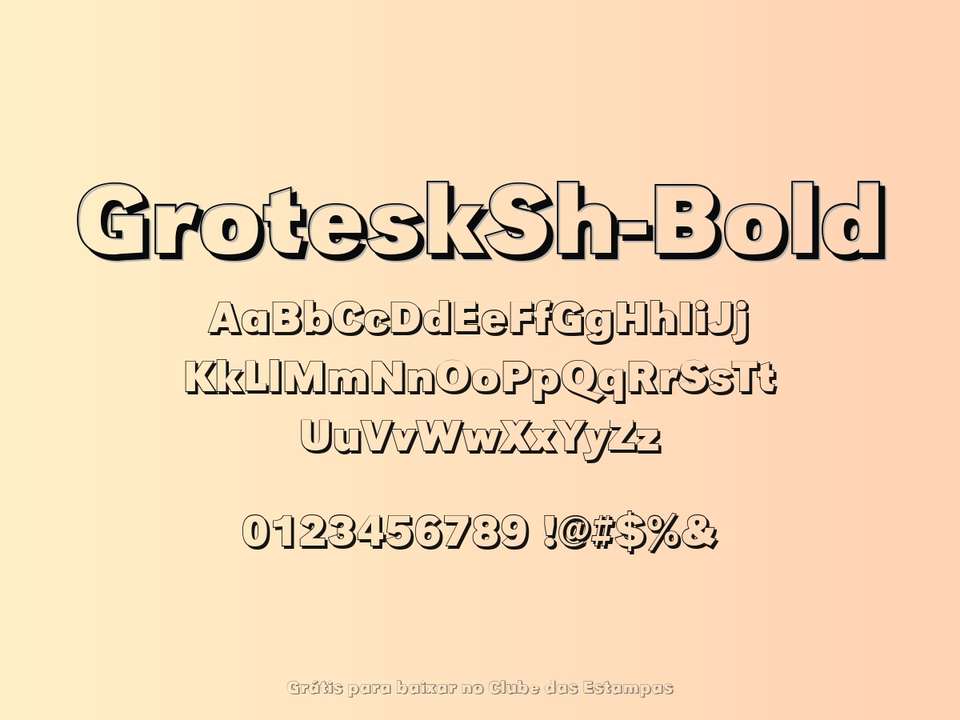 Fonte Grotesksh Bold Grátis Para Baixar
