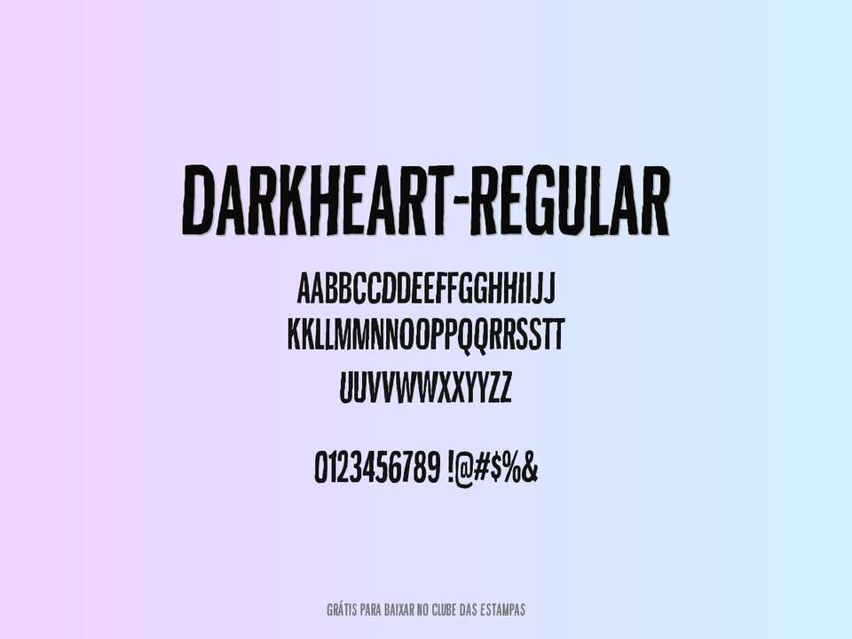 Fonte Darkheart Regular Grátis Para Baixar