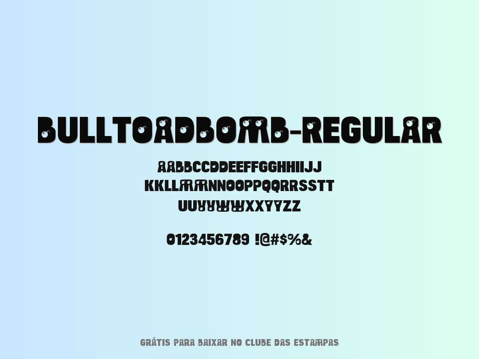 Fonte Bulltoadbomb Regular Grátis Para Baixar