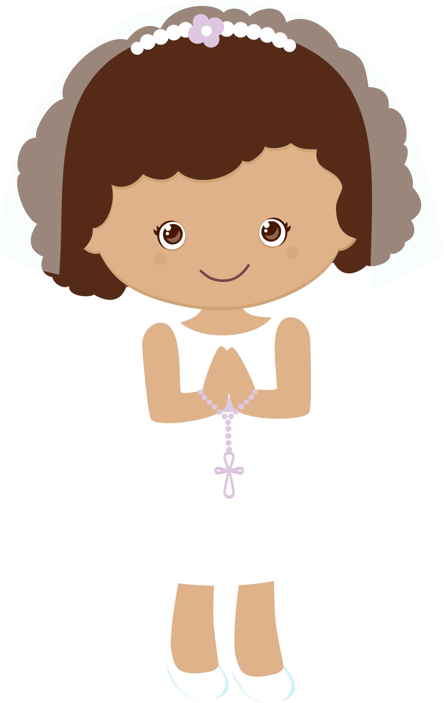 Menina Com Rosário E Véu Religião Png Grátis Para Baixar