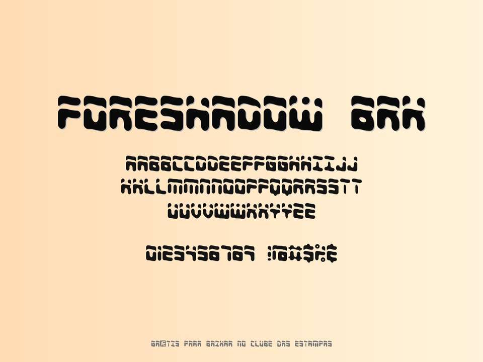 Fonte Foreshadow Brk Grátis Para Baixar