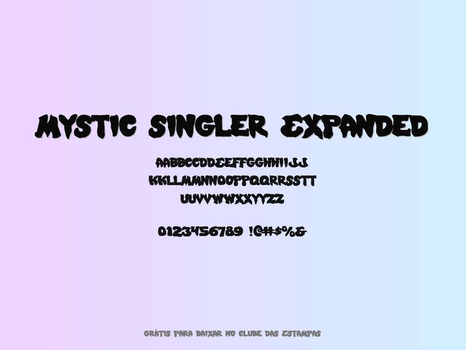 Fonte Mystic Singler Expanded Grátis Para Baixar